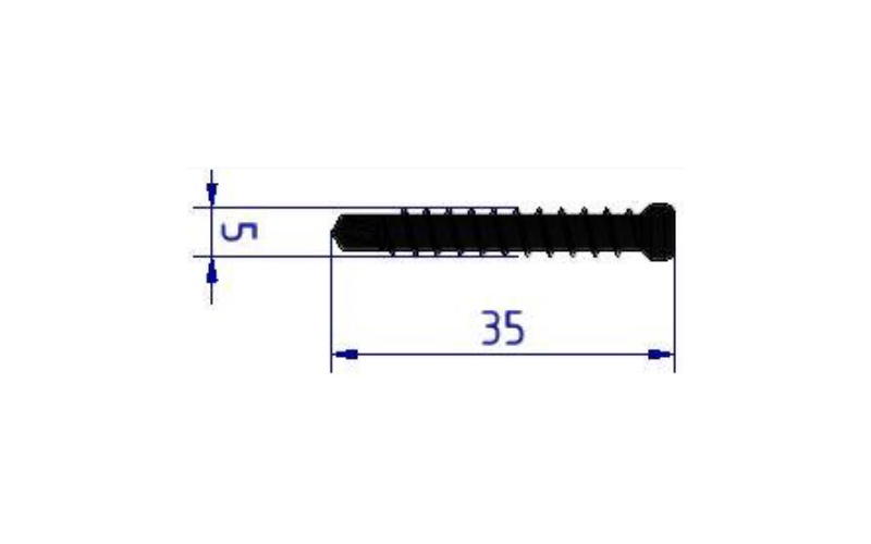 Kebony H-clip schroeven voor aluminium onderconstructie #2614